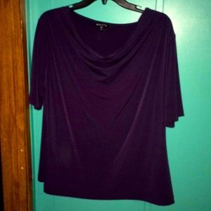 George purple short sleeve top